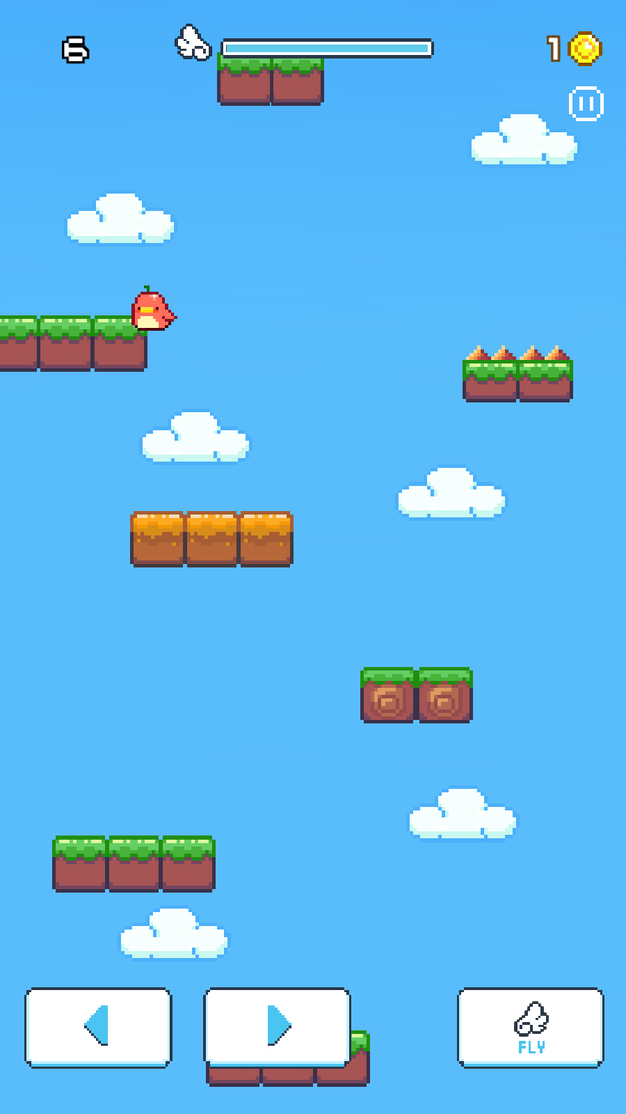 坠落的愤怒小鸟