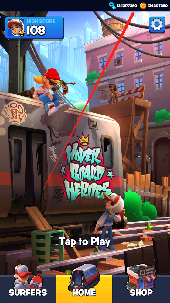 地铁跑酷滑板英雄破解版