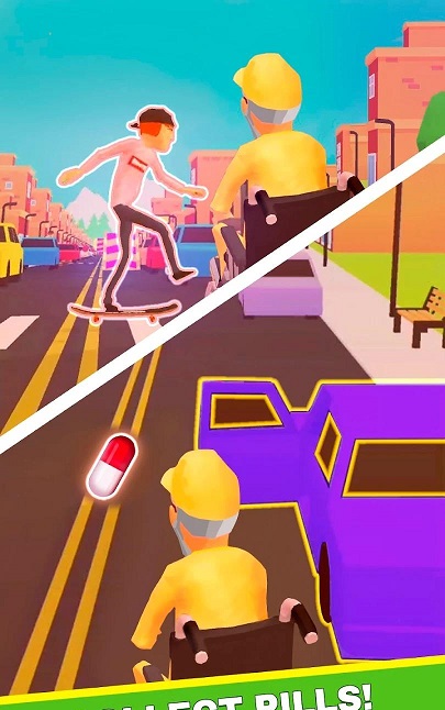 轮椅爷爷冲刺(G means Grandpa)