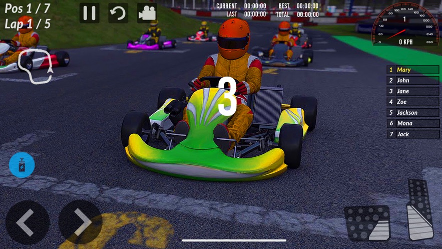 卡丁车驾驶和赛车模拟