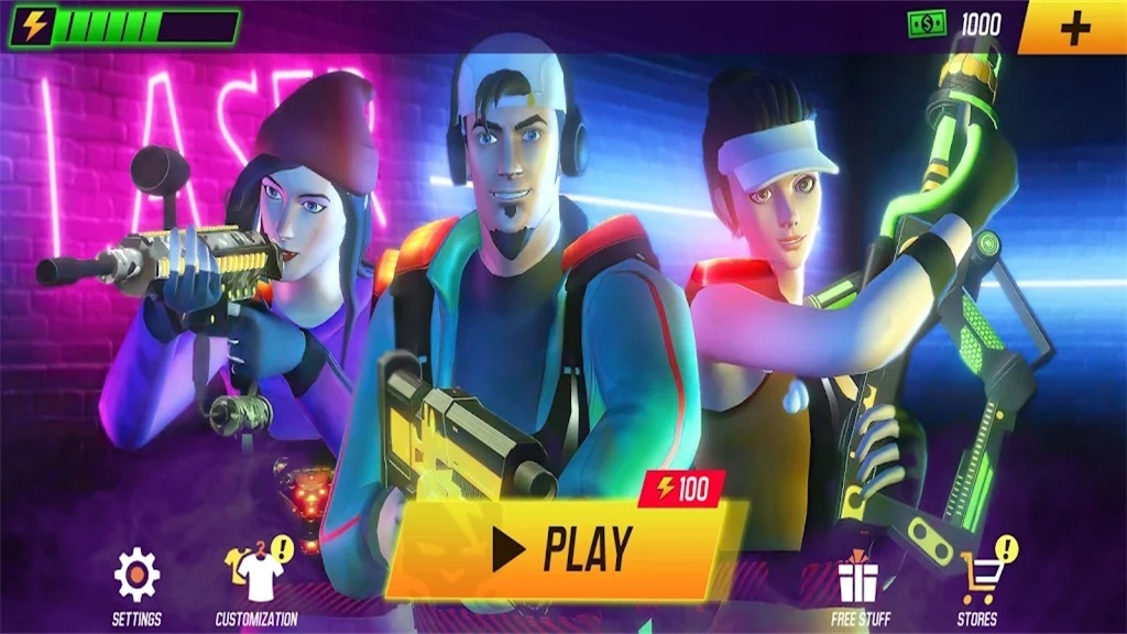 激光标记枪射击（Laser Shooting）