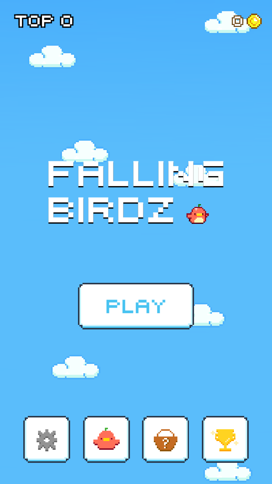 坠落的愤怒小鸟